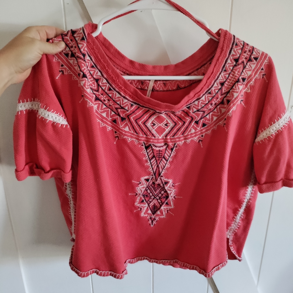 Free people crop blouse